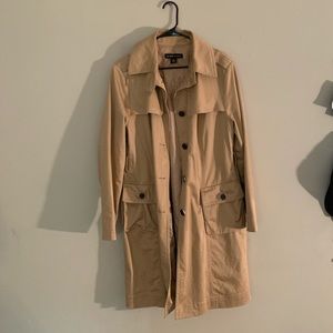 New York & Company Khaki Trench Coat